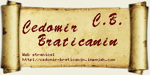 Čedomir Bratičanin vizit kartica